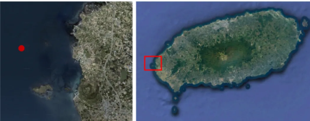 Fig. 1. The wave observation site. 