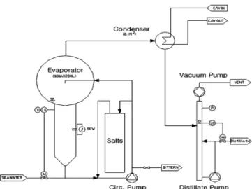 Fig. 1. Plan of reduced pressure evaporation.