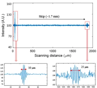 Fig. 6 Low coherence interference signals of the DSP Si wafer at an arbitrary point.