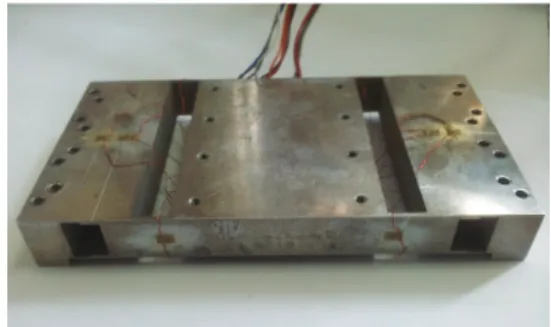 Fig. 6  Photograph of the manufactured three-axis force/