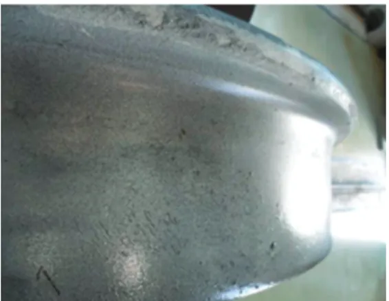 Fig. 5 Tread of wheel damper (after test) 
