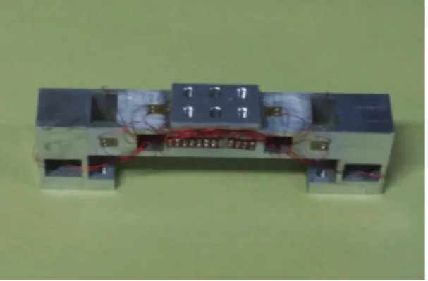 Fig. 5  Photograph of the manufactured of the three-axis  force sensor