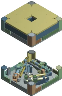 Fig. 1 6-DOF precision stage and its components 