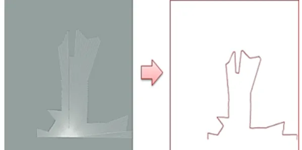 Fig. 3 Extraction of laser image 