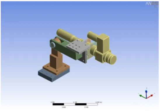Fig. 3a 는  레이저모듈이  스핀들에  고정되어  있 으며, Fig. 3b 는  스핀들과  분리되어  외부에  고정  장 착되어  있는  그림이다. Fig