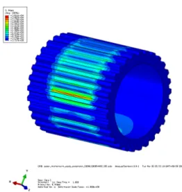Fig. 5 von Mises stress of shaft (Bolt pre-load : 50N)   
