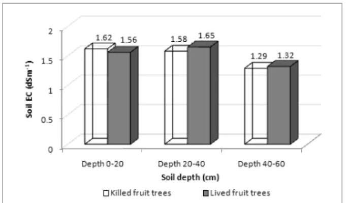 Fig. 3. Changes in soil moisture of orchard soil at the experimented site of the Saemangeum reclaimed land.