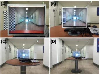 Fig. 13 Verification of parallax registration using the  check board