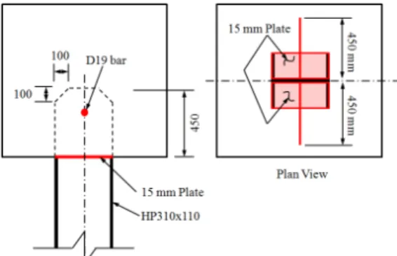 Fig. 15 Analysis Result of Removed Flange Connection리에 응력이 집중되어 발생한 것으로 판단된다. 결과적으로  HSS  튜브를  추가하였음에도  강말뚝의  구속효과로  인해  강말뚝의  강성이  더욱  높아져  Case  3(일반적인 설계)의 경우와 비교해서도 더 낮은 변위에서 균열이 발생하는 것으로 확인이 되었다