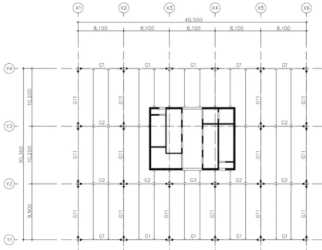 Table 2 Dead and Live Loads of Example of Office Building