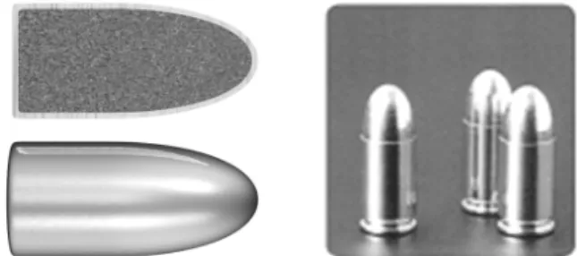 Fig. 7 Target schematic and model 