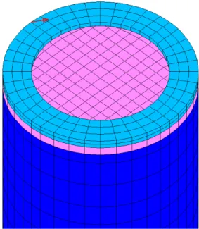 Fig. 8 Impact force applied to the canister at the  collision contact point(arrow means the impact force) 
