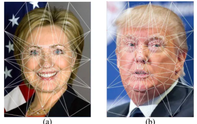 Fig.  12.  Generation  of  Delaunay  Triangles  (Using  88  Points) (a)       (b) (c)       (d) 그림  13
