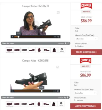 Figure  1.  V-Commerce  Style  Product  Page  in  6pm.com