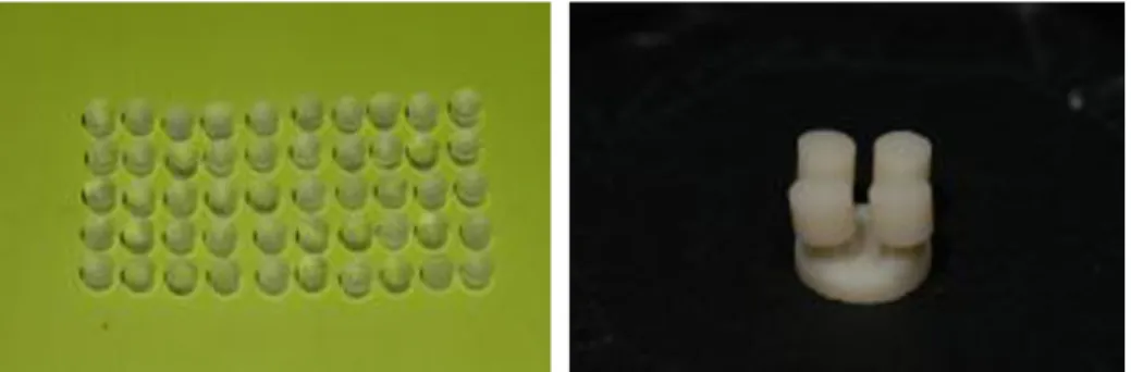Fig. 2. Shear bond testing with UTM.