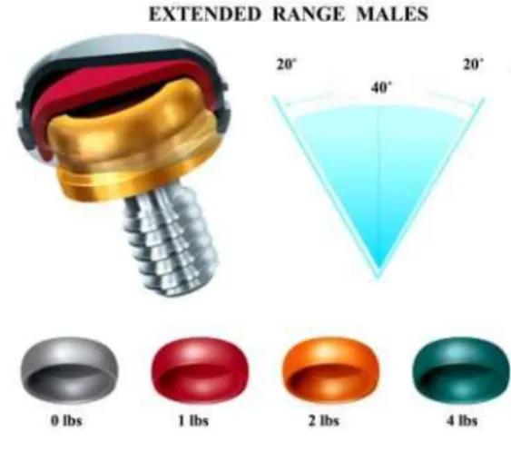 Fig. 3. Locator extended range males: These males can be used for severely tilted implants
