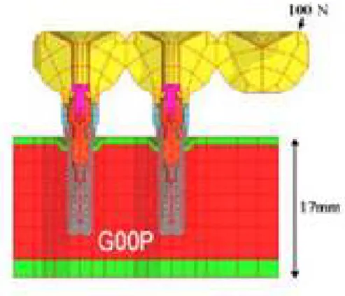 Fig. 1. FEA model of G00P.