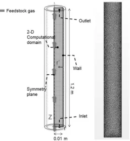Fig. 1 The Computational domain and mesh