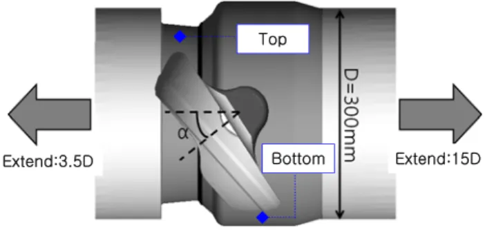 Fig. 2 Definition of numerical domain