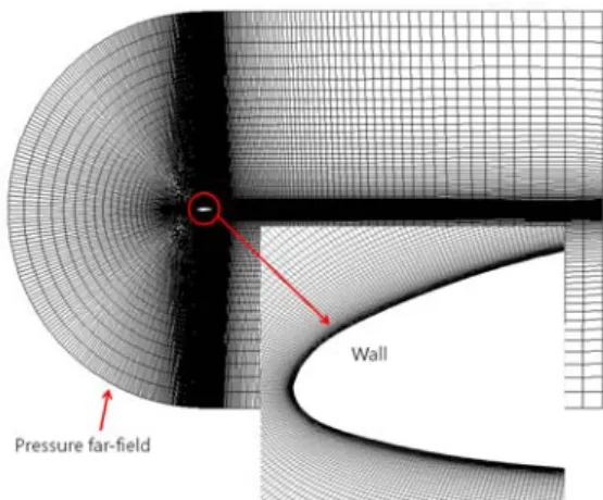 Fig. 1 A global view of 2D mesh for FLUENT