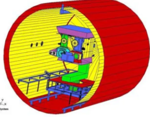 Fig. 4 Thermal chamber and satellite