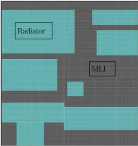 Table 1 Input files for COMS TAP Fig. 3 Detailed panel model (radiator-external side)