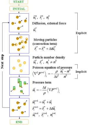 Fig. 4 Algorism of the present particle method.