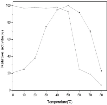 Fig.  3.  Effects  of  pH  on  the  protease  activity  and  stability  of  B.  pseudofirmus  HS-54