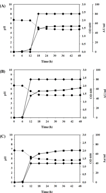 Fig.  3.  Tricine-SDS-PAGE  and  detection  of  antibacterial  activity  of  the  partially  purified  bacteriocin  from  L