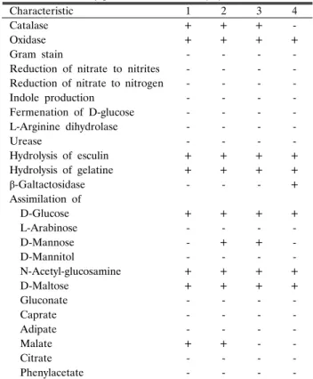Table 1.  Phenotype characteristics of Pseudoxanthomonas sp. WD12  and WD32