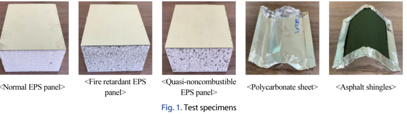 Fig. 1. Test specimens