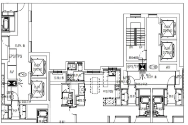 Fig. 1. Structure of the example building