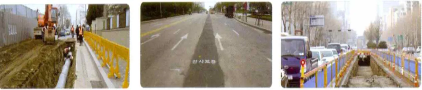 Fig. 1. Excavation-recovery method and problem of the current road