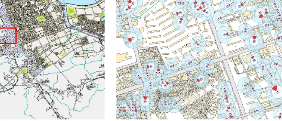 Fig. 9. Full screen of CCTV information map Fig. 10. Detailed screen of CCTV information map