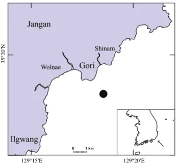 Fig. 1. Location of the study area (●).