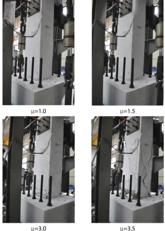 Fig. 6. Each Ductility Crack Pattern and Failure Status (NORMAL)