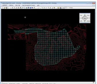 Fig. 7. Planned Path and Truck Location in Real Time