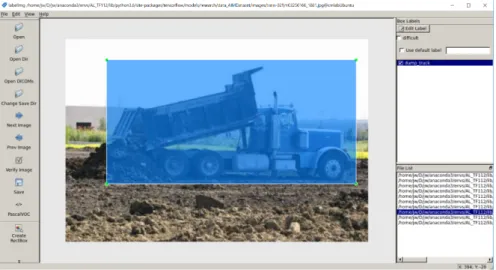 Fig. 2. Example of Image Data Labeling using Labelimg Software