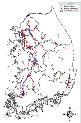 Fig. 1. Study Area and Sites Using This Study 
