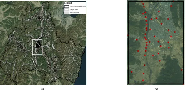 Fig. 9. Liquefaction Severity Map of Gyeongju, South Korea for 0.15g Rock Outcrop Acceleration and 0m Ground Water Level (a) using  Proposed Correlation Method and (b) Site Response Analysis