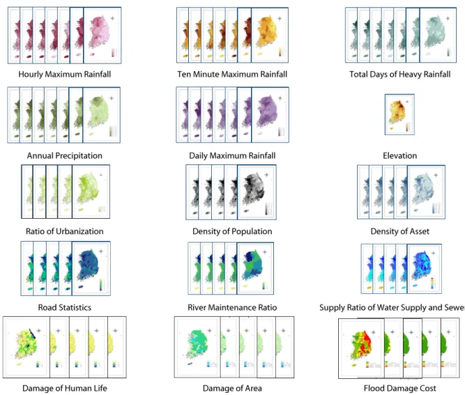 Fig. 1. Input Data and Flood Damage Data Samples