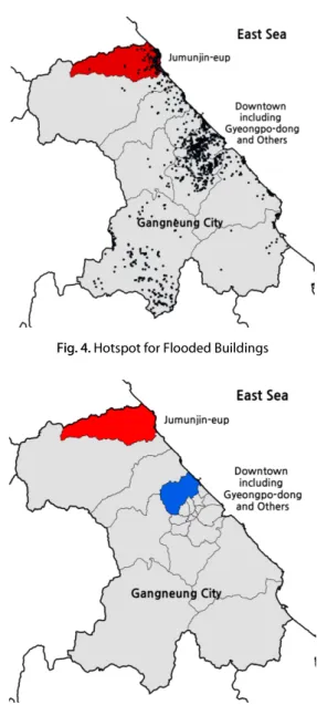 Fig. 5. Hotspot and Coldspot for UEII (2002-2007)