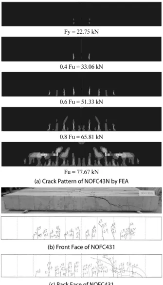 Fig. 13. Crack Pattern and Failure Mode of NOFC43N