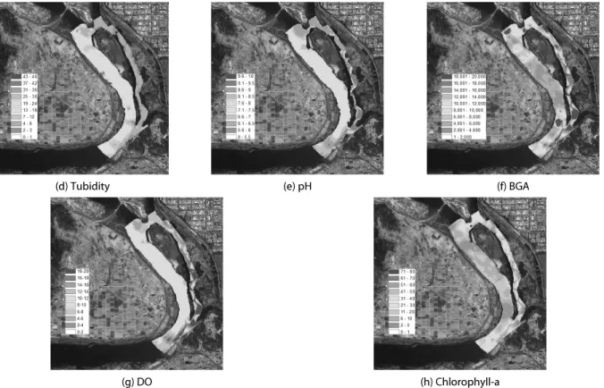Fig. 7. Spatial Distributions of Water Quality (Continue)