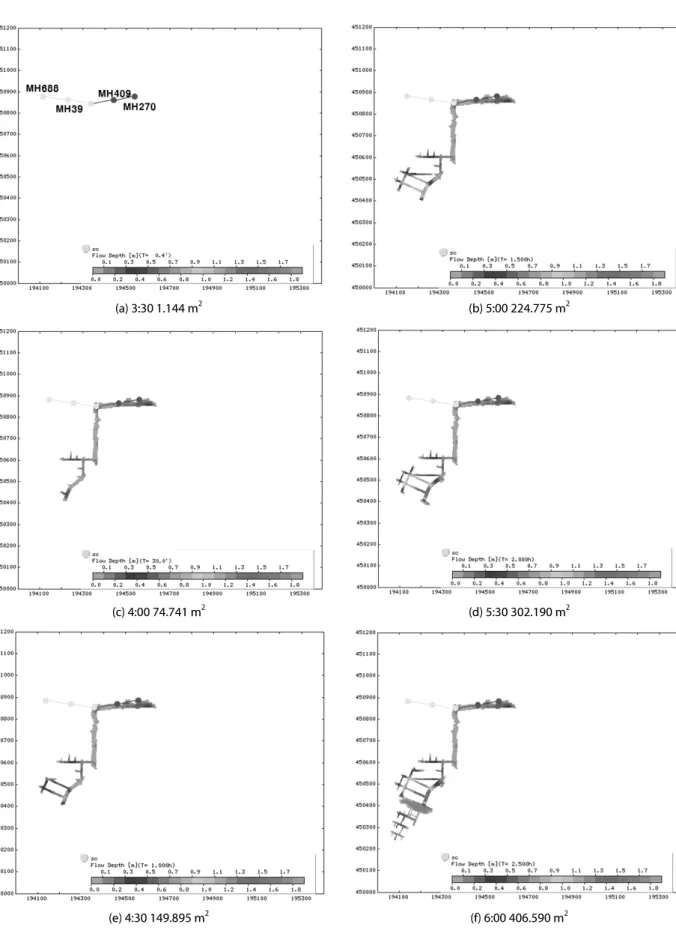 Fig. 14. Expansion of MH688, 39 Sewer Connection (Overflow manhole [●])