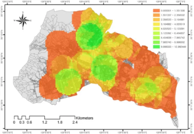 Fig. 5. Location of Elementary School within Vulnerable Area