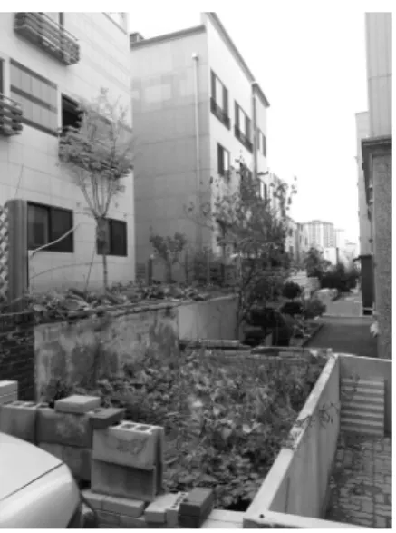 Fig. 15. Building Interval between Road(A) and Open Space(B)Fig. 14. Lost Continuity 