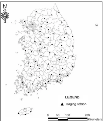 Fig. 1. Location of Snowfall-Gaging Stations Used for Snowfall  Frequency Analysis