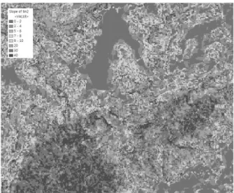 Fig. 4. The Surface Slope