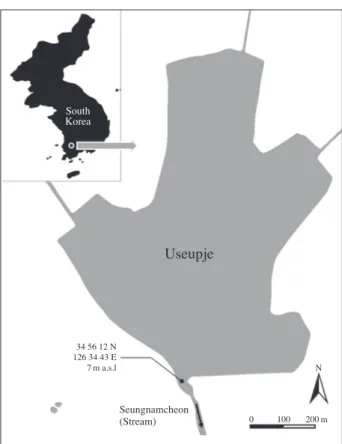 Fig. 1. Location of the study site in Korea.